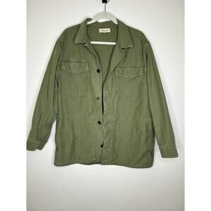 Madewell Army Green Denim Jacket